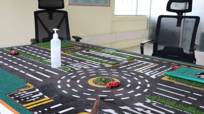 Model Town Board used in driving Schools