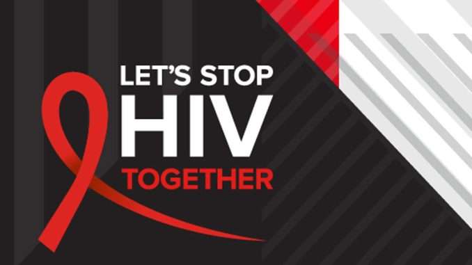 campaign lets stop hiv together poster