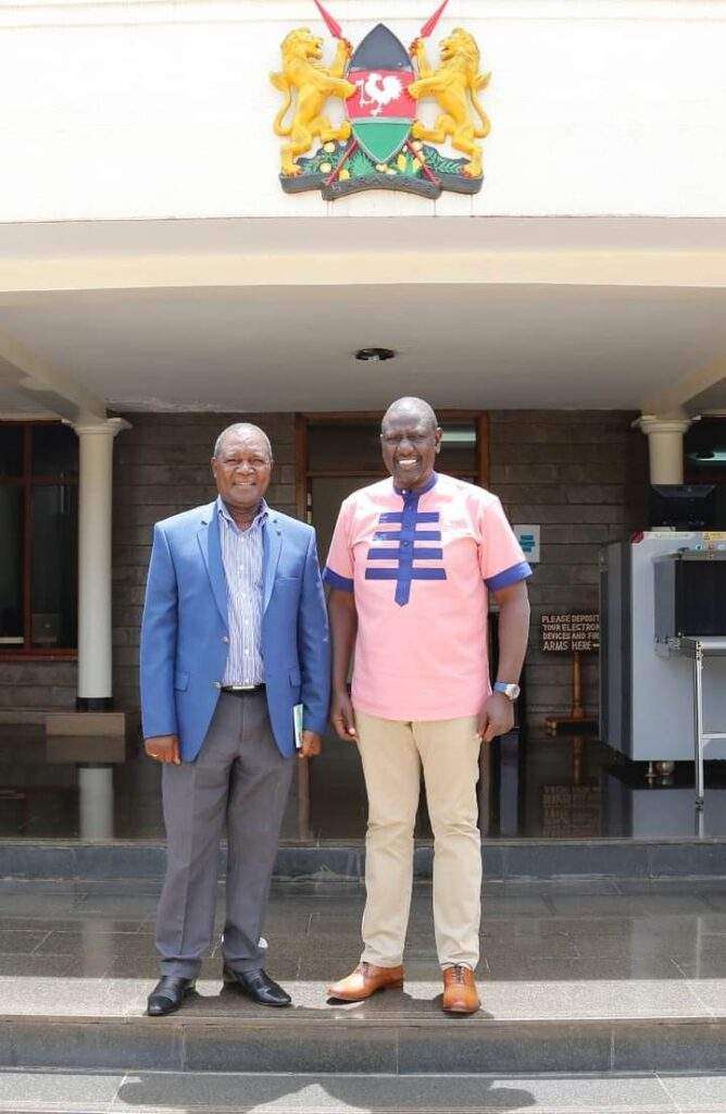 Prof. Njuguna Ndung'u and president William Ruto
