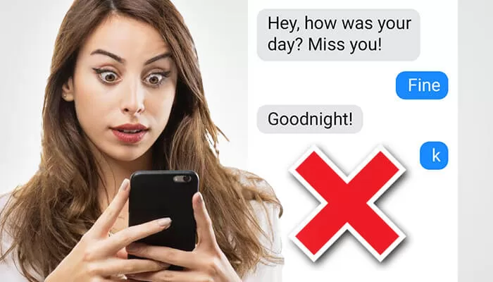 Mistakes men do when texting