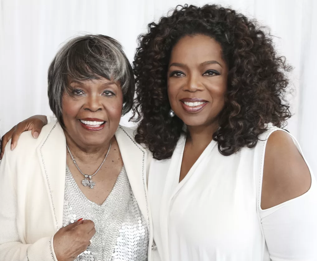 Oprah Winfrey and her mom
