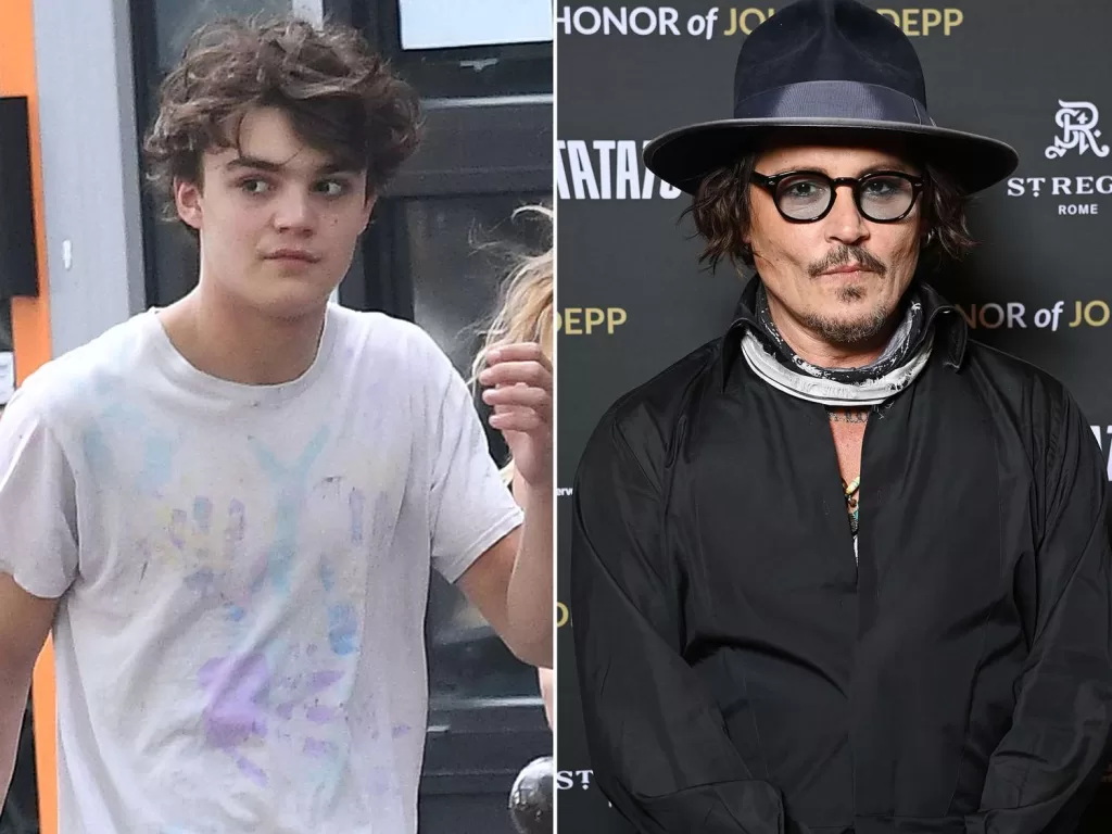 Johnny Depp and his son